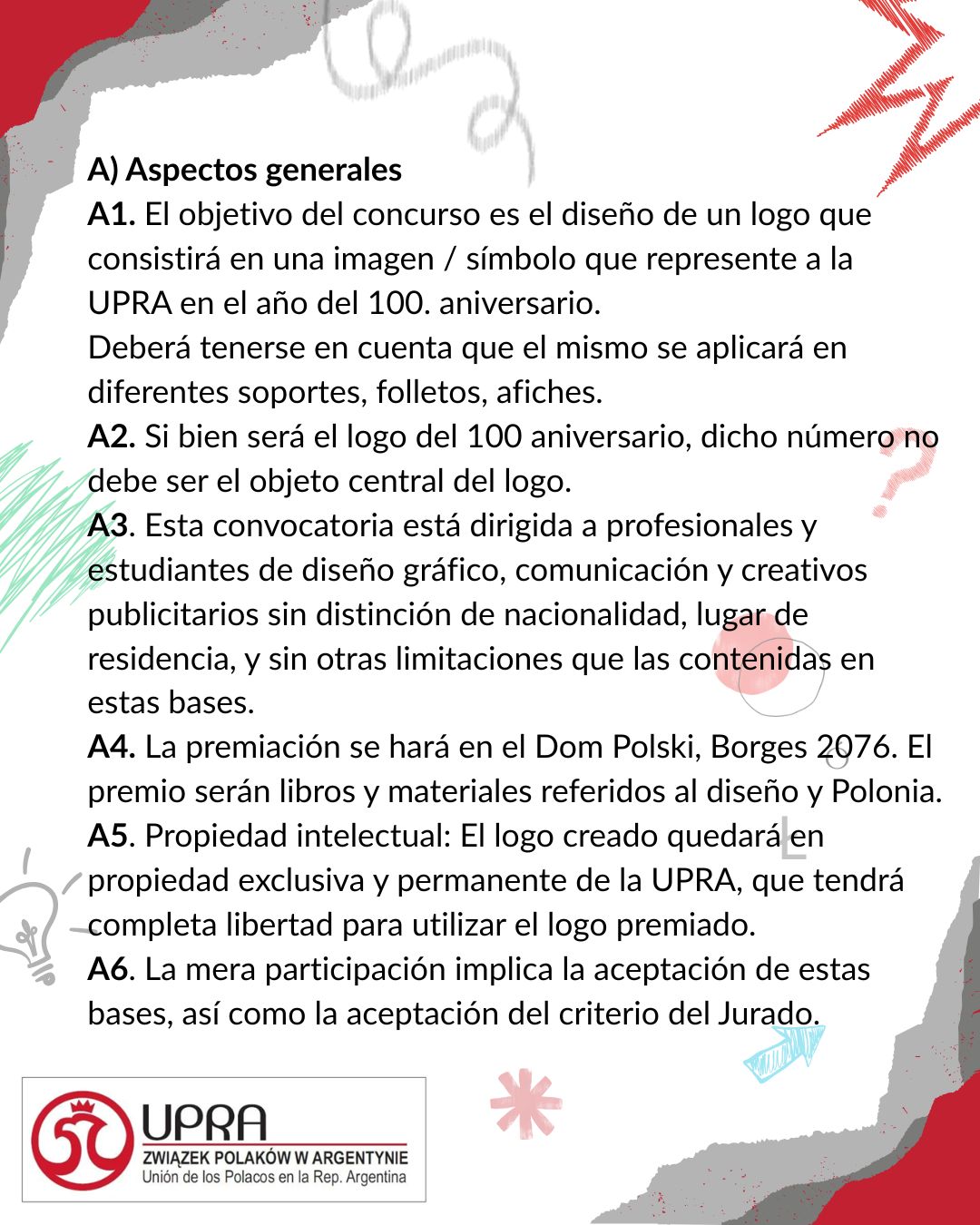 Concurso para presentar un logo para los 100 años de la UPRA 